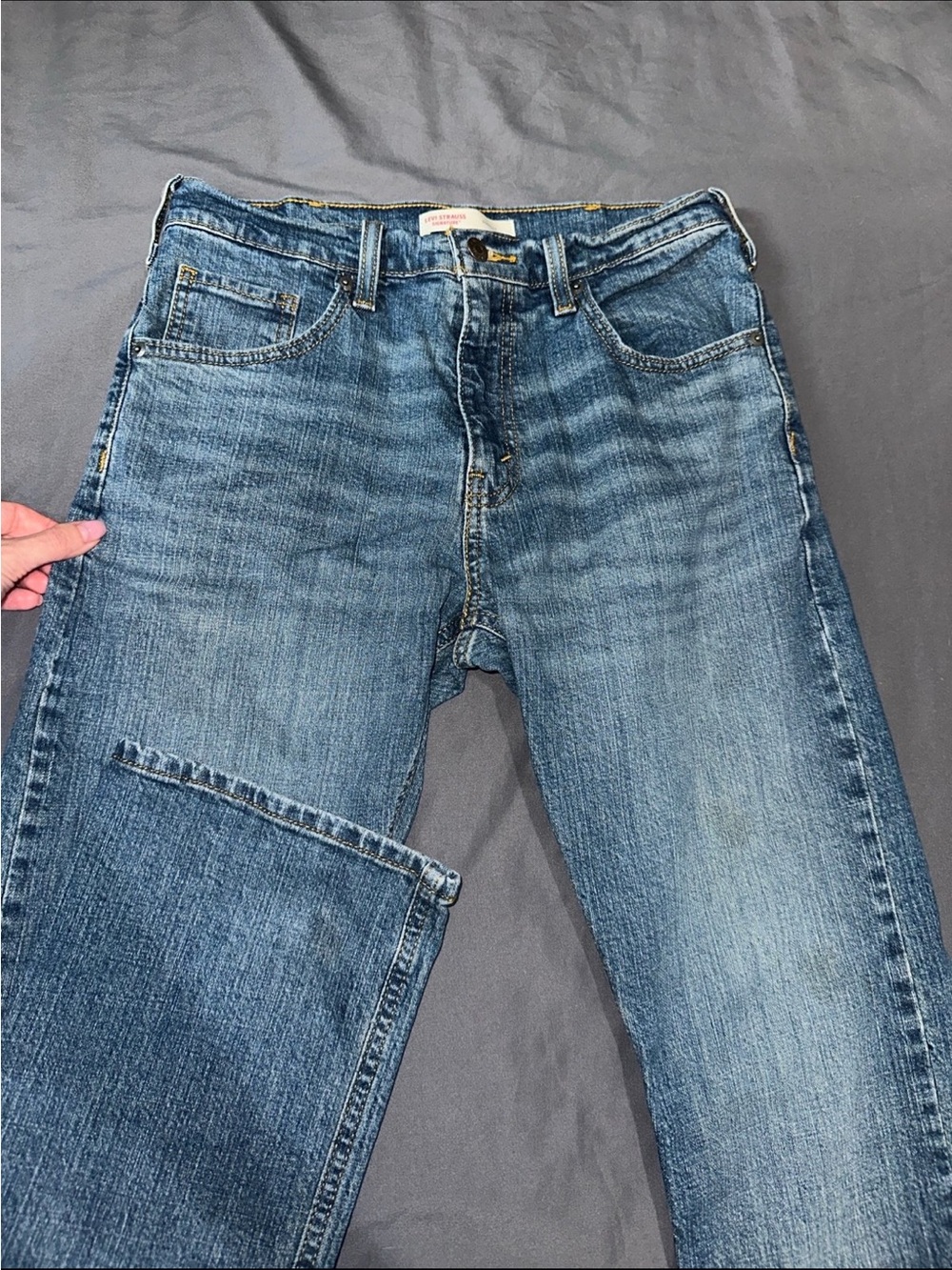 Mens Levis Blue Bootcut Jeans Size 30x32